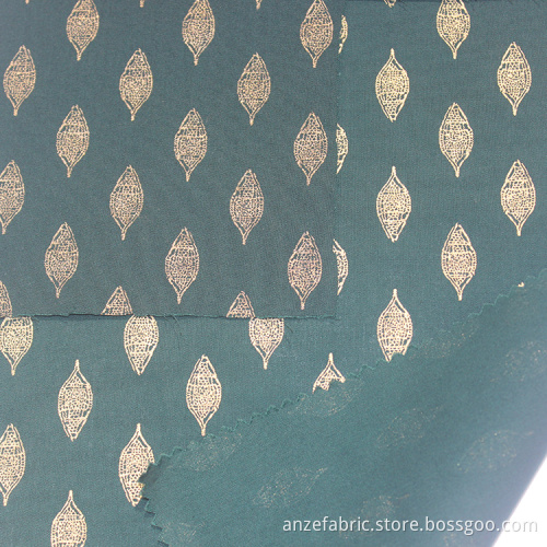 printed cotton canvas carded poplin fabric for dress